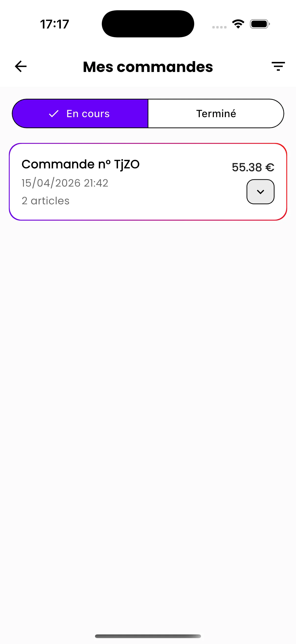 Application commerçant AllDrop, gestion du catalogue